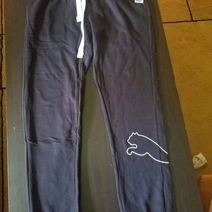 NEW black Puma sweatpants sizes: M & L